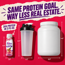 Inspire Fruit Punch + Collagen Power Shot with 30 grams of protein in a 3-fluid-ounce bottle.