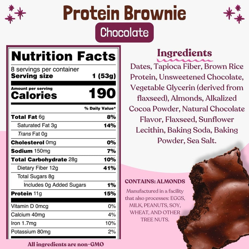 Elavi High Protein Brownie, 1.87 oz - Sweet but Mighty!