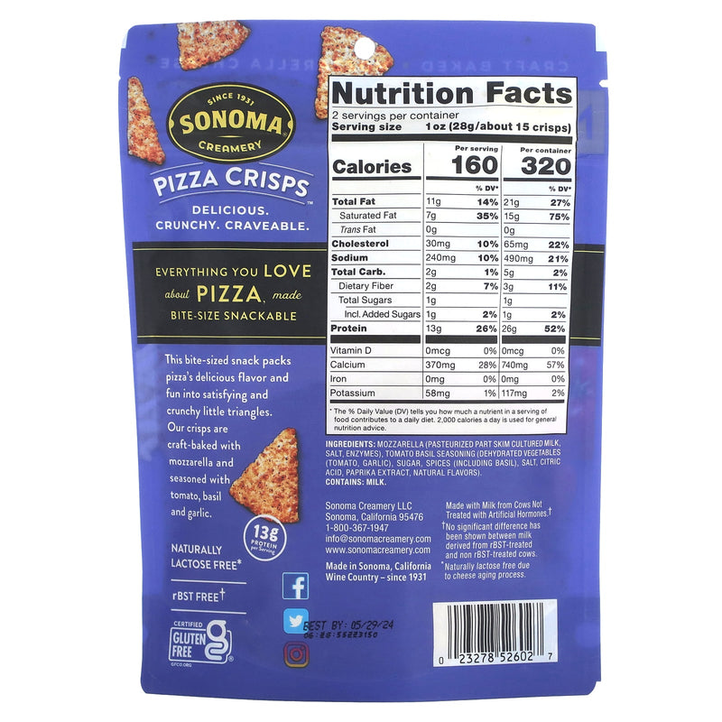 Sonoma Creamery Pizza Crisps