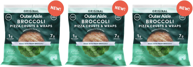 Outer Aisle Broccoli Pizza Crust & Wraps
