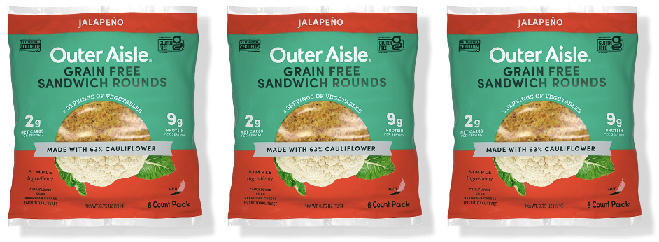 Outer Aisle Broccoli Sandwich Rounds by Outer Aisle - Exclusive Offer at  $7.99 on Netrition