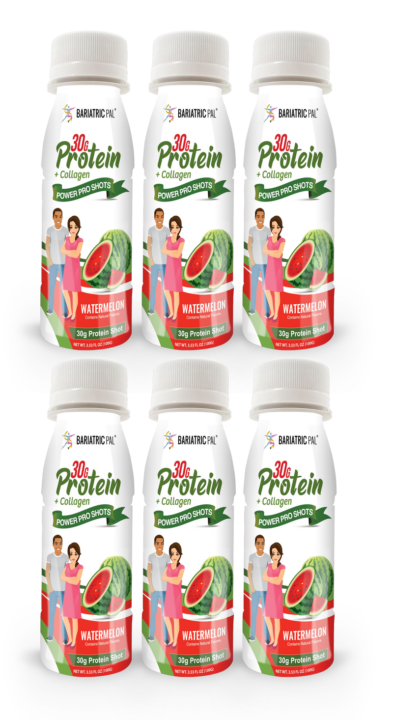 BariatricPal 30g Whey Protein & Collagen Power Pro Shots - Watermelon