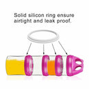 4 Compartment Twist Lock, Stackable, Leak-Proof, Food Storage, Snack Jars & Portion Control Lunch Box by BariatricPal - Variety Pack