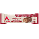 A chocolate malt flavored high protein bar wrapped in a beige and red package, featuring nutritional information highlighting 13g protein, 2g net carbs, and 1g sugar.