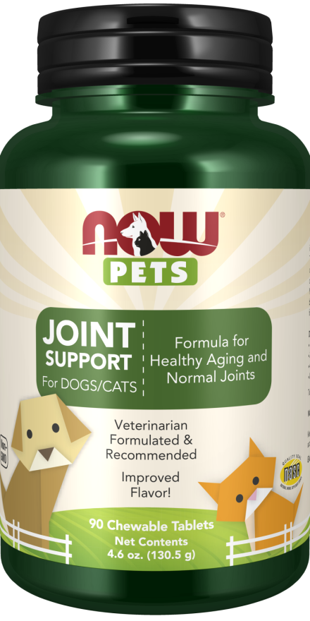 NOW Pets Joint Support, For Dogs/Cats 90 chewable tablets