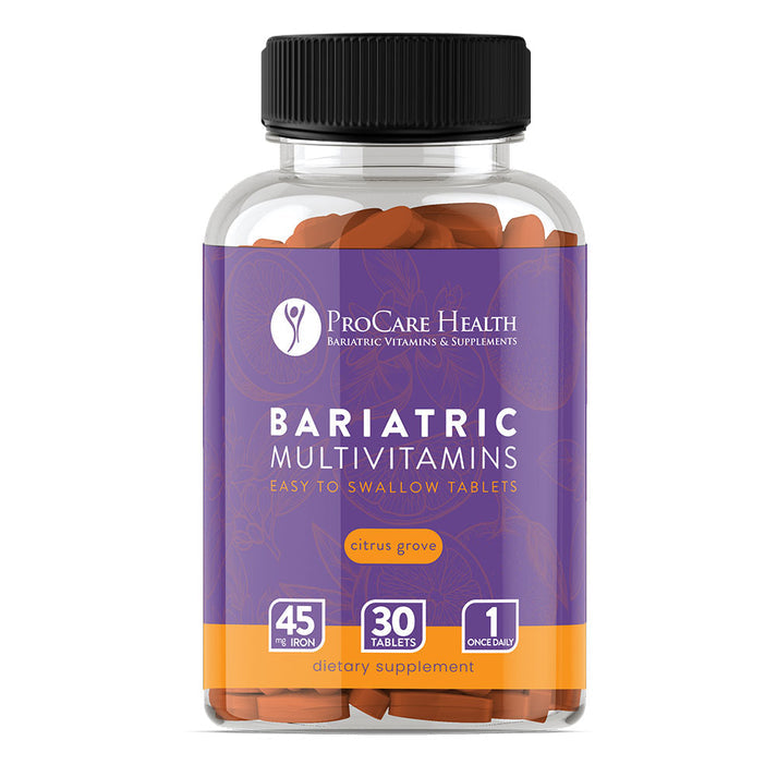 ProCare Health Easy to Swallow Bariatric Multivitamins Tablets with 45mg Iron - Citrus Grove