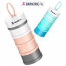 BariatricPal 4 Compartment Food Container - Pink & Blue Set