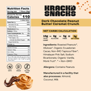Artisan Crafted Dark Chocolate Peanut Butter Caramel Crunch by Krack'd Snacks - 75% Ecuadorian Cacao