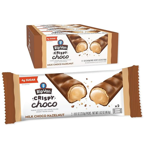 Rip Van Crispy Choco - Milk Choco Hazelnut / Box of 12