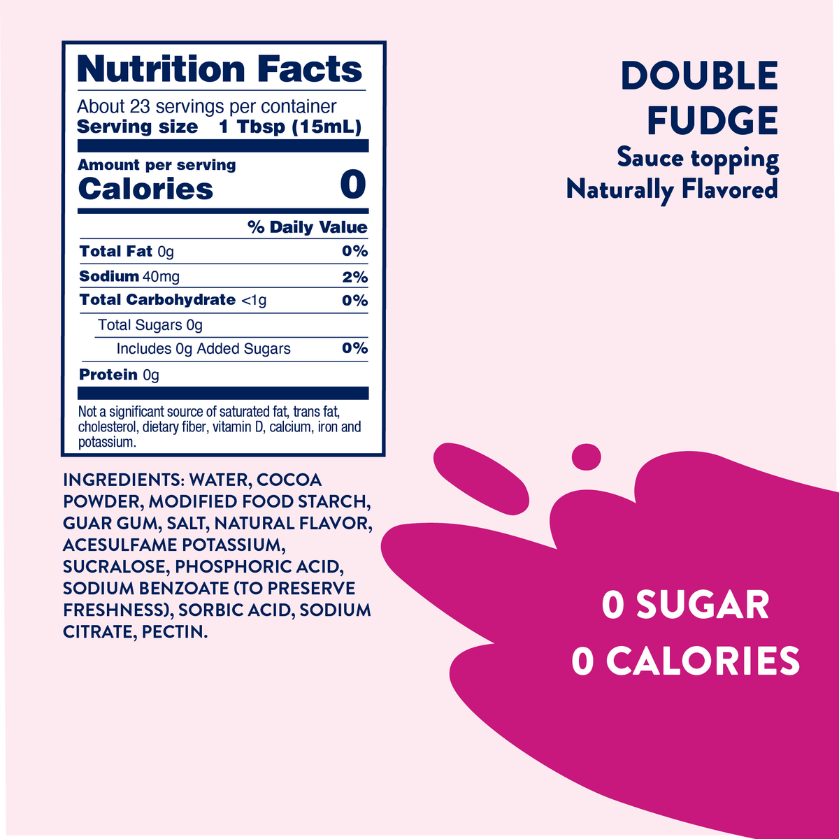 Jordan's Skinny Mixes Sugar Free Sauce Topping, 12 fl oz by