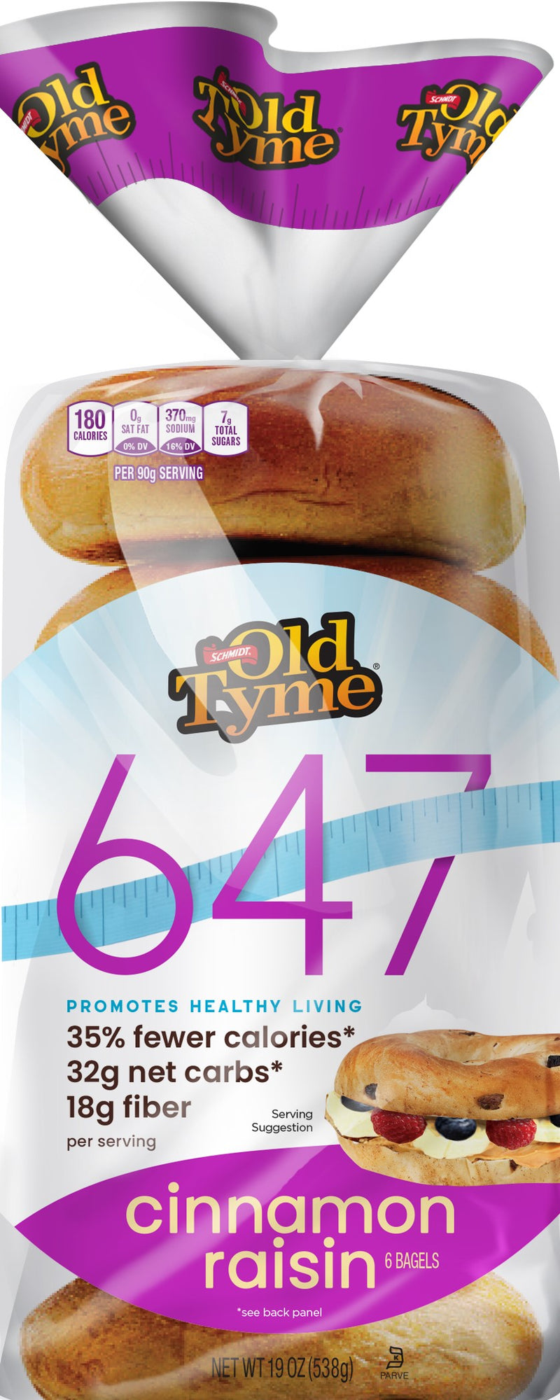 Schmidt / Old Tyme 647 Bagels 6 bagels