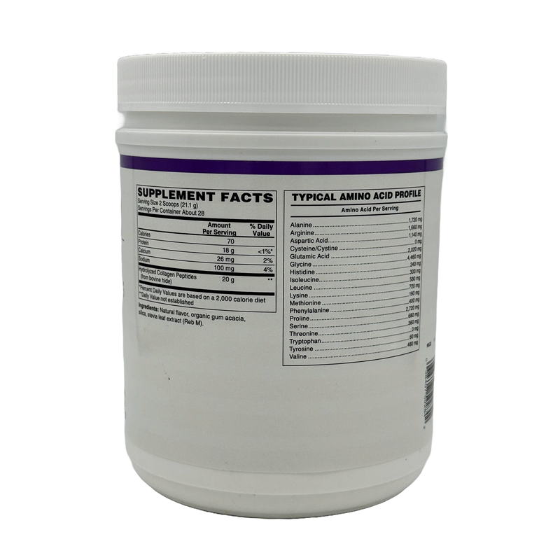 Collagen Peptides Powder (Hydrolyzed Type 1 & 3, Grass Fed) Skin, Hair, Nail & Joint Support by BariatricPal - Vanilla