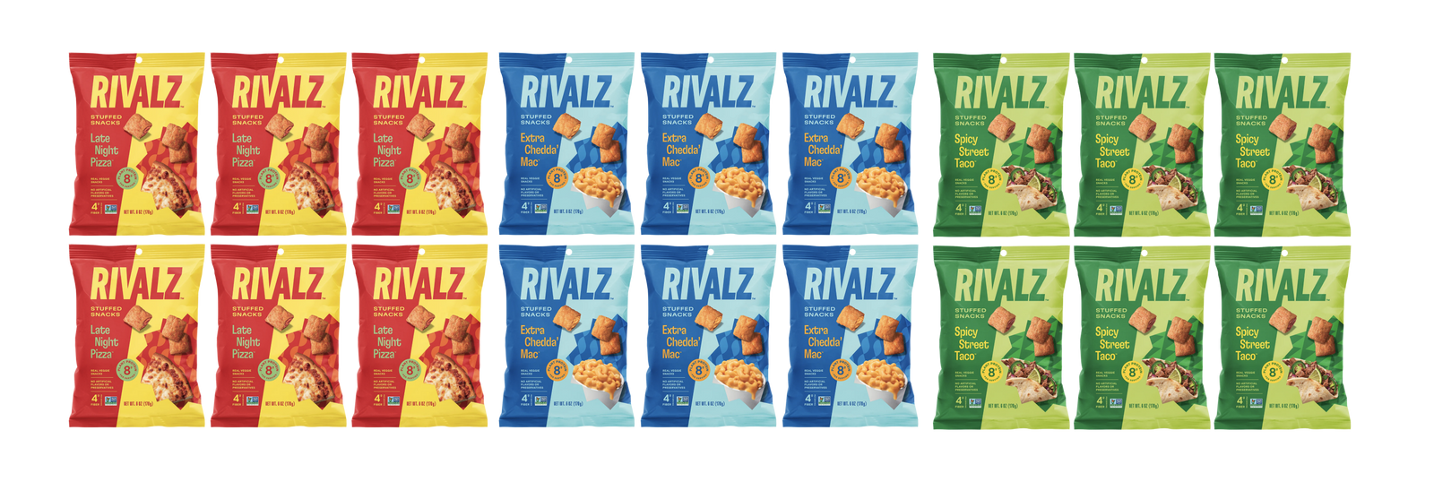 Stuffed Protein Snacks by Rivalz Snacks Variety Pack