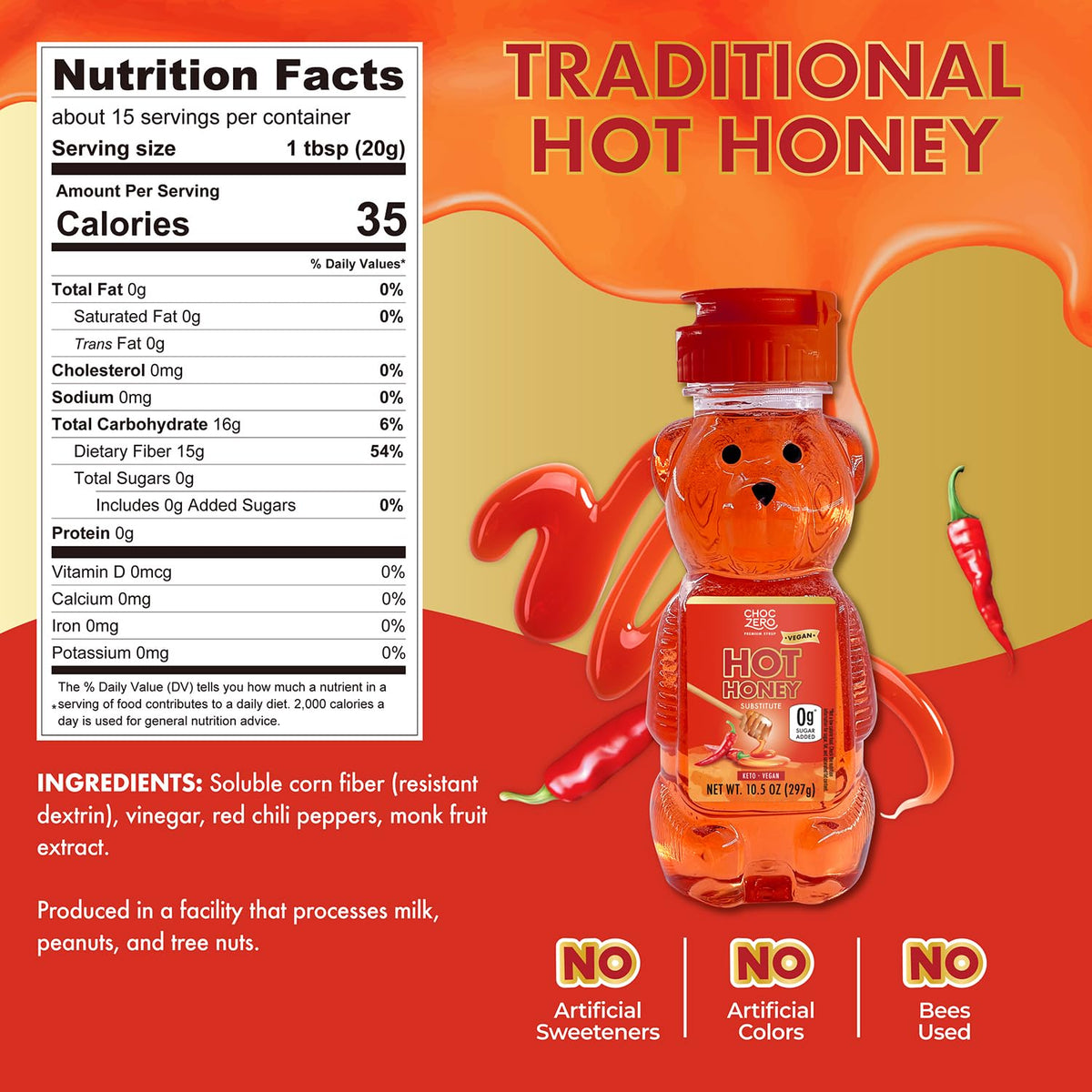 ChocZero Keto Hot Honey 10.5 oz by ChocZero - Exclusive Offer at