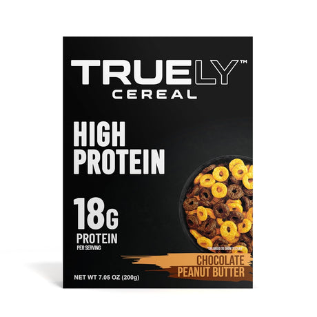 Cereal de proteína Truely, 200 g - Mantequilla de maní con chocolate