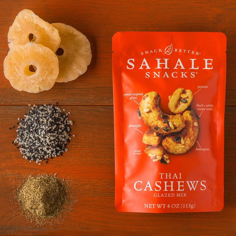 Sahale Snacks Thai Cashews Glazed Mix 4oz Bag