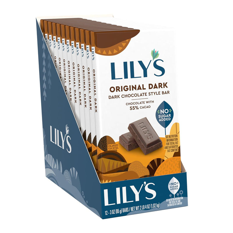 Lily's Sweets No Sugar Added 55% Dark Chocolate Bars