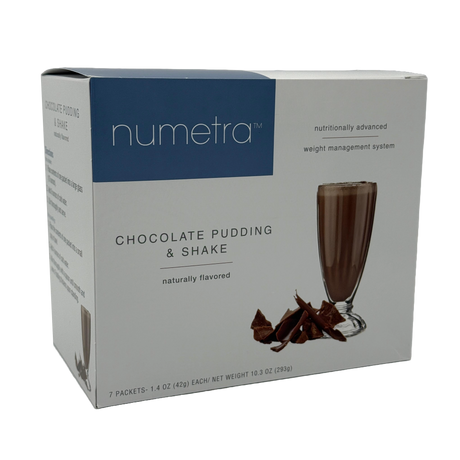 Pudding et Shakes hyperprotéinés Numetra 20g - Chocolat