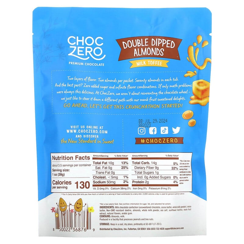 ChocZero Double Dipped Almonds