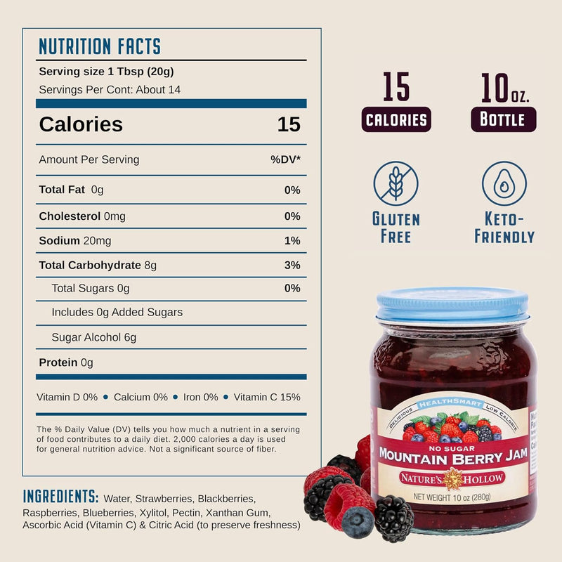 Nature's Hollow HealthSmart Sugar Free Jam