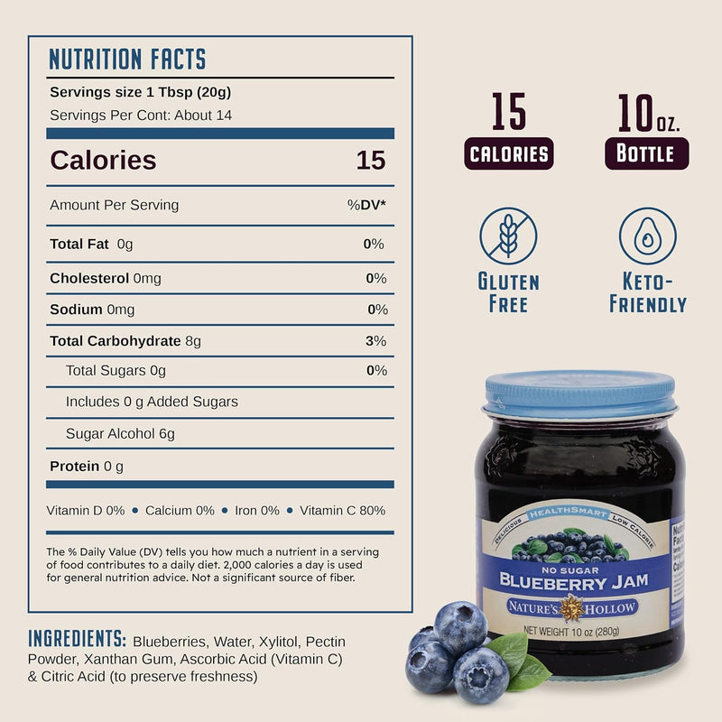 Nature's Hollow HealthSmart Sugar Free Jam