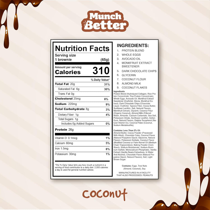 Munch Better Protein Brownies