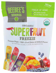 Deebee's Organics Super Fruit Freezie Freezer Pops- Variety Pack, 10 pops