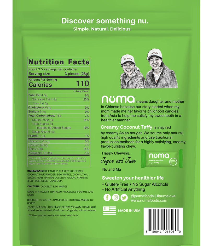 Numa Foods Good-For-You Taffies, 3.3 oz