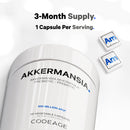 Codeage Akkermansia - Probiotic & Prebiotic 100 Million AFUs