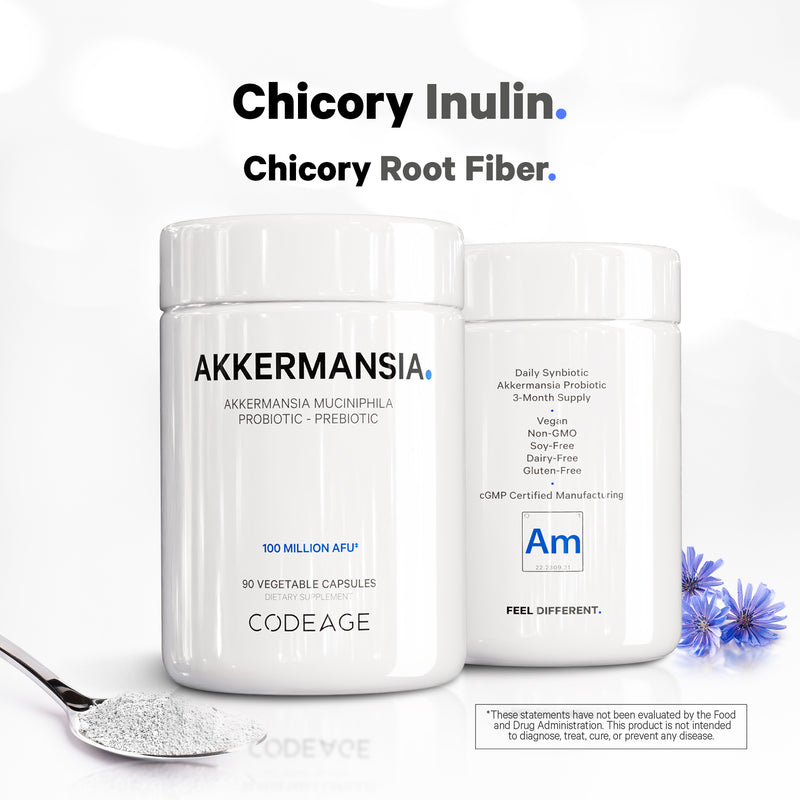 Codeage Akkermansia - Probiotic & Prebiotic 100 Million AFUs