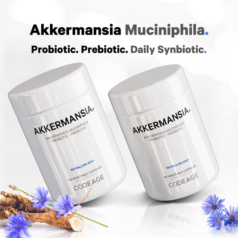 Codeage Akkermansia - Probiotic & Prebiotic 100 Million AFUs