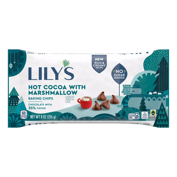 Lily's Sweets Hot Cocoa with Marshmallow Baking Chips 9 oz.