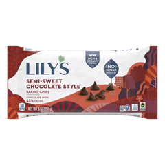 Lily's Sweets Semi Sweet Style Baking Chips, No Sugar Added 9 oz.