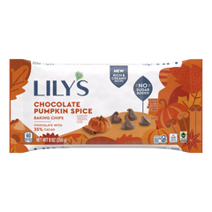 Lily's Sweets Chocolate Pumpkin Spice Baking Chips 9 oz.