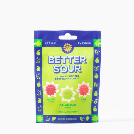 De meilleures gommes acidulées - Goyave, Calamansi, Ume / Un paquet, 51 g