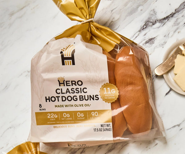 ジグソーパズル bun bun Hero Zero Net Carb Classic Hot Dog Buns, 8 buns by Hero Bread