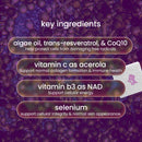 Anti-Aging Complete Patch with folate, selenium, vitamins, algae oil, trans-resveratrol and CoQ10 to support healthy hair, skin and nails. Hypoallergenic fabric; 30 patches.