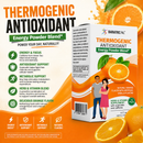 BariatricPal Thermogenic Antioxidant Energy Powder Blend in natural orange flavor with quercetin and caffeine. Contains 14 single-serving packets.