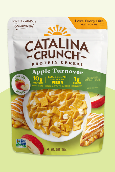 Céréales protéinées Catalina Crunch - Chausson aux pommes, 227 g / Un pack