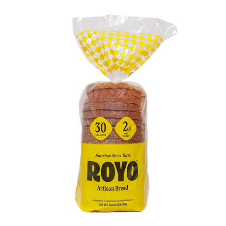 Pan artesanal bajo en carbohidratos de Royo Bread Co. - Un paquete