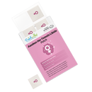A pink packaging for "Awaken Her Female Libido Patch" features the product name prominently, with a female symbol and two patches displayed, indicating it supports female libido and mood enhancement.