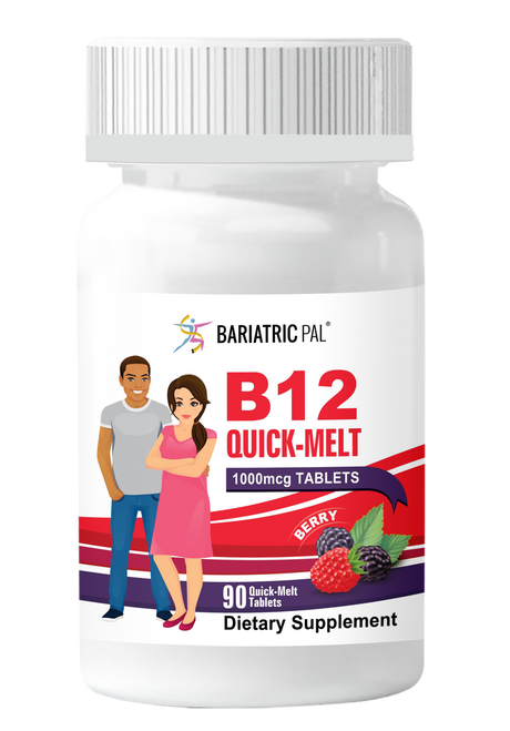 BariatricPal B12 1 000 mcg à dissolution rapide - Baie / Lot de 90