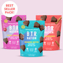 B.T.R Nation Dark Chocolate Superfood Nut Butter Cups, 3.17oz