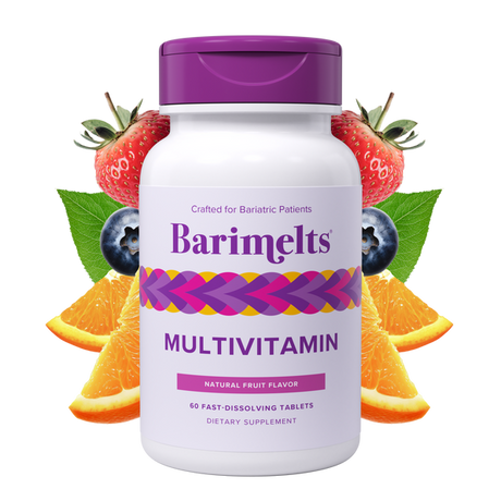 BariMelts Multivitamines – 60 comprimés à dissolution rapide – Arôme naturel de fruits