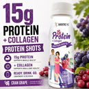 BP 15g Whey & Collagen Complete Protein Shots - Cran Grape