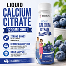 Raspberry Liquid Calcium Citrate Shot with 1,200 mg of calcium citrate in a 3.33-fluid-ounce serving.