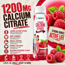 Raspberry Liquid Calcium Citrate Shot with 1,200 mg of calcium citrate in a 3.33-fluid-ounce serving.