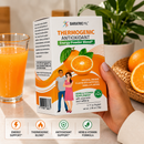 BariatricPal Thermogenic Antioxidant Energy Powder Blend in natural orange flavor with quercetin and caffeine. Contains 14 single-serving packets.