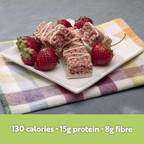 Inspire 15g Protein & Fiber Bars by Bariatric Eating - Fluffy Strawberry Crisp