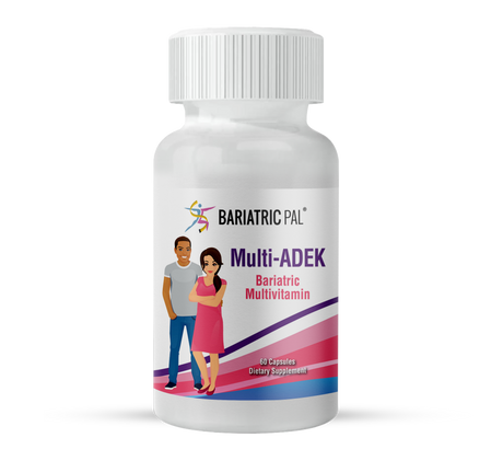 BariatricPal Multi-ADEK – Capsules multivitaminées à haute absorption pour la chirurgie de malabsorption (LIQUIDATION : À consommer de préférence avant le 30 septembre 2026)